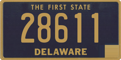 DE license plate 28611