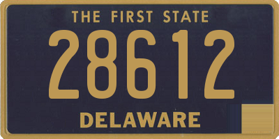 DE license plate 28612