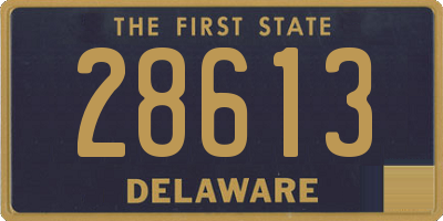 DE license plate 28613