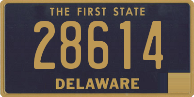 DE license plate 28614