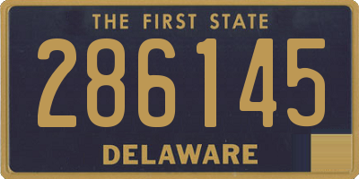 DE license plate 286145