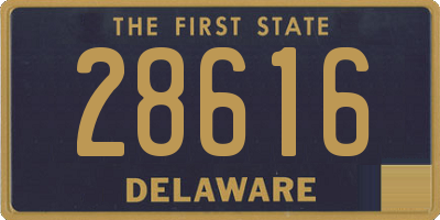 DE license plate 28616