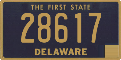 DE license plate 28617