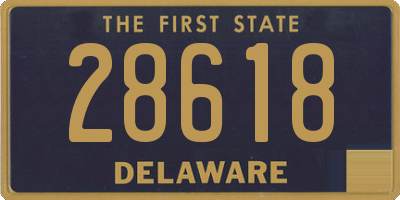 DE license plate 28618