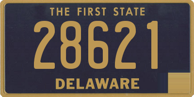 DE license plate 28621