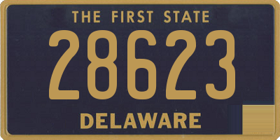 DE license plate 28623