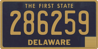DE license plate 286259