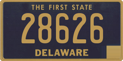 DE license plate 28626