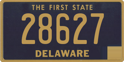 DE license plate 28627