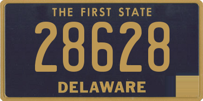 DE license plate 28628