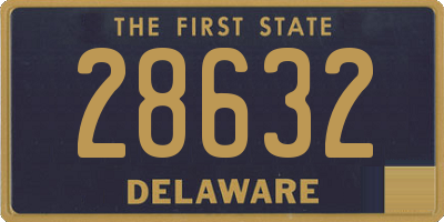 DE license plate 28632