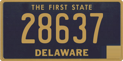 DE license plate 28637