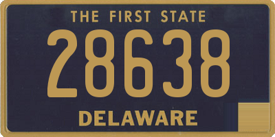 DE license plate 28638