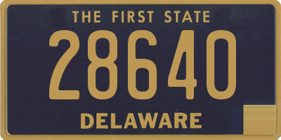 DE license plate 28640