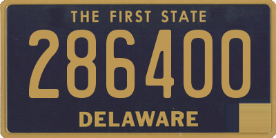 DE license plate 286400