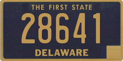 DE license plate 28641
