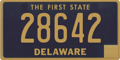 DE license plate 28642