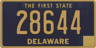 DE license plate 28644