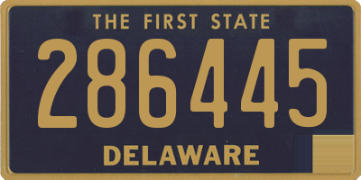 DE license plate 286445