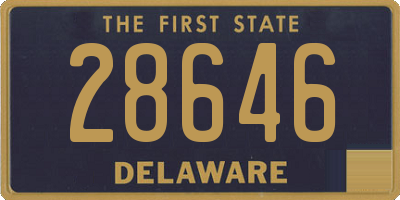 DE license plate 28646