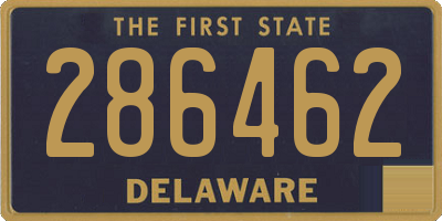 DE license plate 286462
