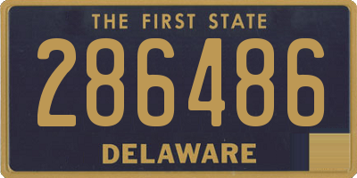 DE license plate 286486
