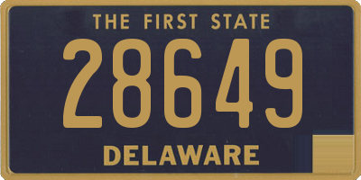 DE license plate 28649