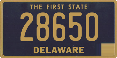 DE license plate 28650