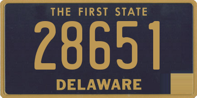 DE license plate 28651