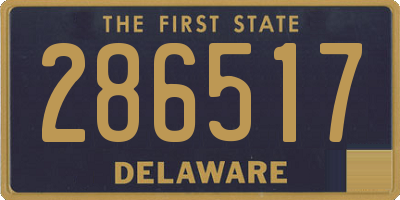 DE license plate 286517