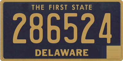DE license plate 286524