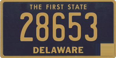 DE license plate 28653