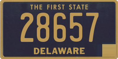 DE license plate 28657