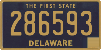 DE license plate 286593
