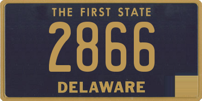 DE license plate 2866