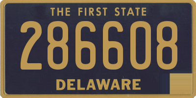 DE license plate 286608