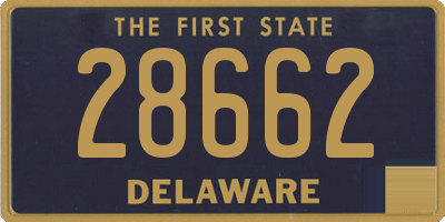 DE license plate 28662