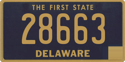 DE license plate 28663