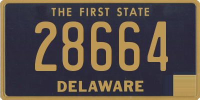 DE license plate 28664