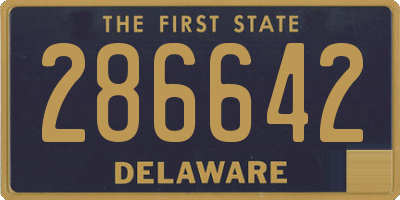 DE license plate 286642