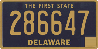 DE license plate 286647