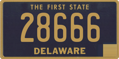 DE license plate 28666