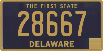 DE license plate 28667