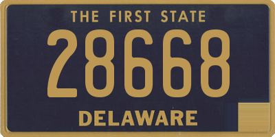 DE license plate 28668