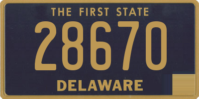 DE license plate 28670