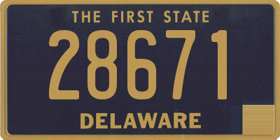 DE license plate 28671