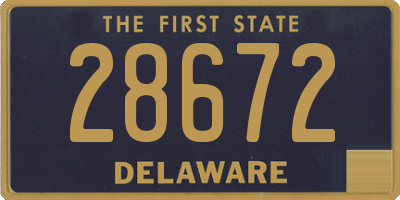 DE license plate 28672