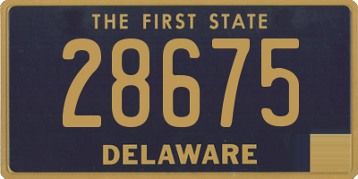 DE license plate 28675