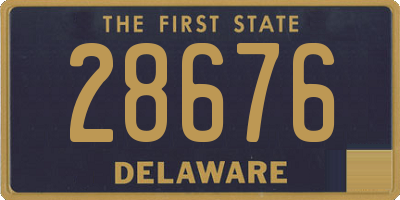 DE license plate 28676