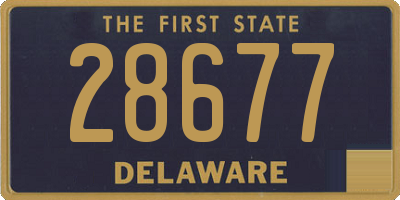 DE license plate 28677